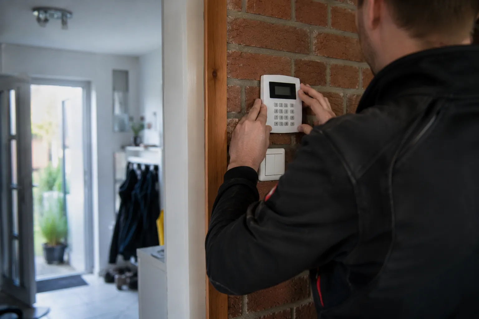 Elektro-Meister beim E-Check einer Anlage
